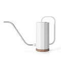 1200mL Modern Style Plastic Watering Can Cylindrical Shaped with Anti-Drip Stainless Steel Long Rod for Garden Use