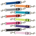 Adjustable Prong Double Ended Backup Pet Dog Safety Collar Backup Clips Clasp Leash Clamp Clip Connector Purple for Dog Harness