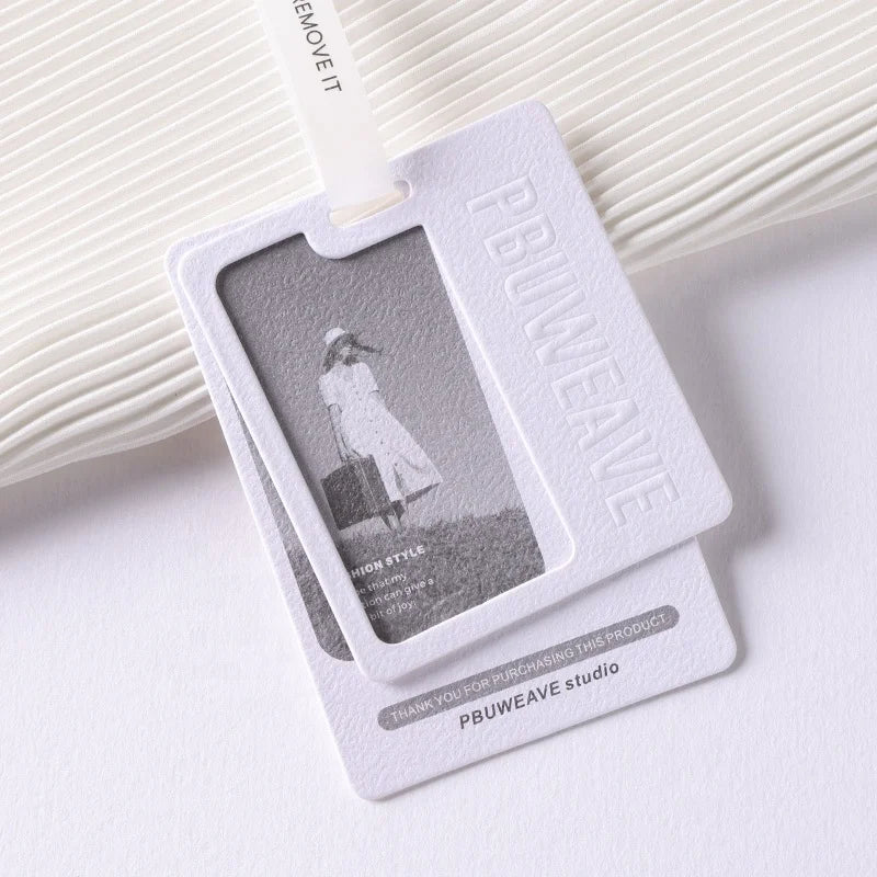 2025 New Design Ecofriendly Screen Printing Thick Carbard Swing Paper Hang Tags Luxury Labels With Cotton String