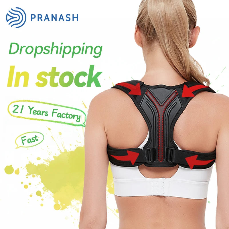 For New Correction Belt Breathable Adjustable Height Shoulder Chest Support Men Women Posture Correction Back Corrector