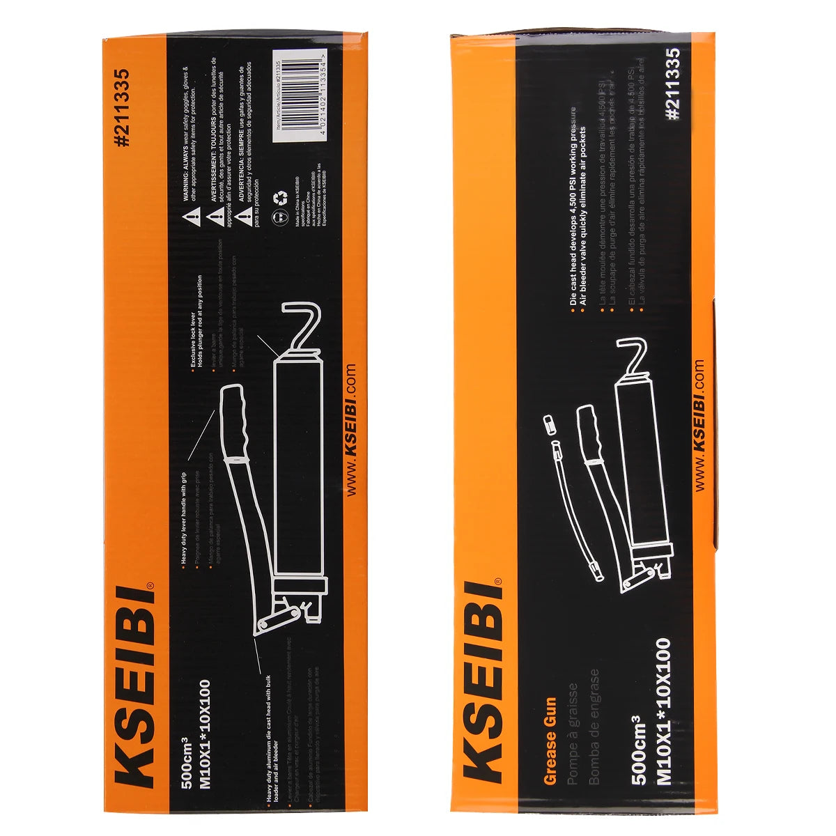 KSEIBI High Quality Grease Gun 400 Cc Color Box Packing Used for Lubrication