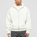Garment Custom Men Hedgehogs Streetwear Hoodie Black Studded Cropped Zip up Hoodie Men