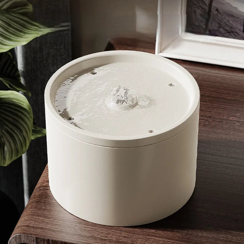 Ultra-Quiet Indoor Use Smart for Cats & Dogs Cat Water Dispenser Ceramic Automatic With Filter 1L Capacity Pet Water Fountain MegaBDM