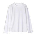 Bangladesh China Factory Price Custom Logo Embroidery Summer 180g Combed Cotton Long-sleeved Men's Black and White Color T-shirt
