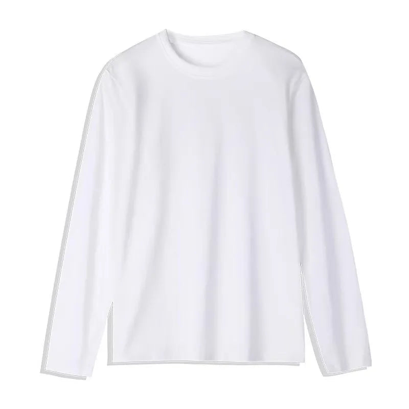 Bangladesh China Factory Price Custom Logo Embroidery Summer 180g Combed Cotton Long-sleeved Men's Black and White Color T-shirt