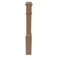 Newel Box Poplar White Primed with Professional Machines Expertise in custom orders Stair Parts for Indoor Outdoor Staircase