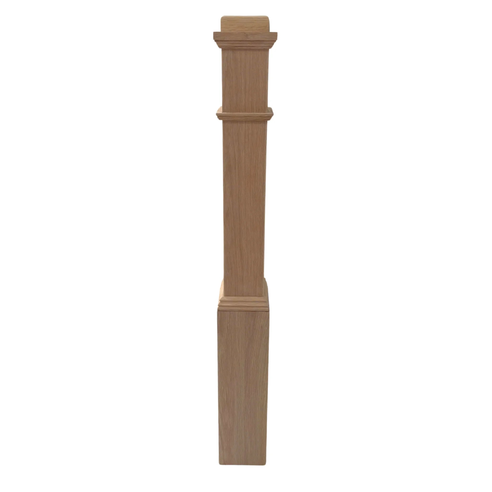 Newel Box Poplar White Primed with Professional Machines Expertise in custom orders Stair Parts for Indoor Outdoor Staircase