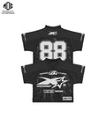 Men's Boxy Fit Regular Sleeved 100% Cotton Oversized Mesh Sports Jersey with Quick Dry Breathable Features