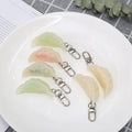 HOT Custom Creative OEM Size Simulation PVC Dumpling Key Chains Cute 3D Delicious Food Keychain Bag Handbag Charms Pendant