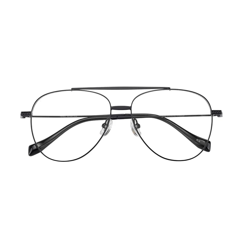 Hot Trendy Classic Diamond Face Shape Round Metal Titanium Eyewear Frame Unisex Glasses OEM Brand