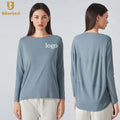 New Breathable Long-sleeve Women's Self-cultivation Top Tshirts Women's Loose Training Fitness Yoga Top