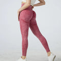 Frosted Gym Workout Scrunch Butt Leggings High Waist Seamless Yoga Leggings