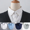 Men's Simple Button Design Fashion Shirt with Adjustable Elastic False Collar Solid Color False Collar Accessories