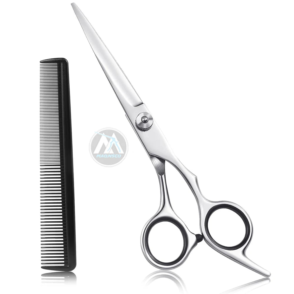 Hair Cutting Scissors 6.5in Stainless Steel Barber Haircut Shears for Men/Woman Professional Trimming Scissors Kit