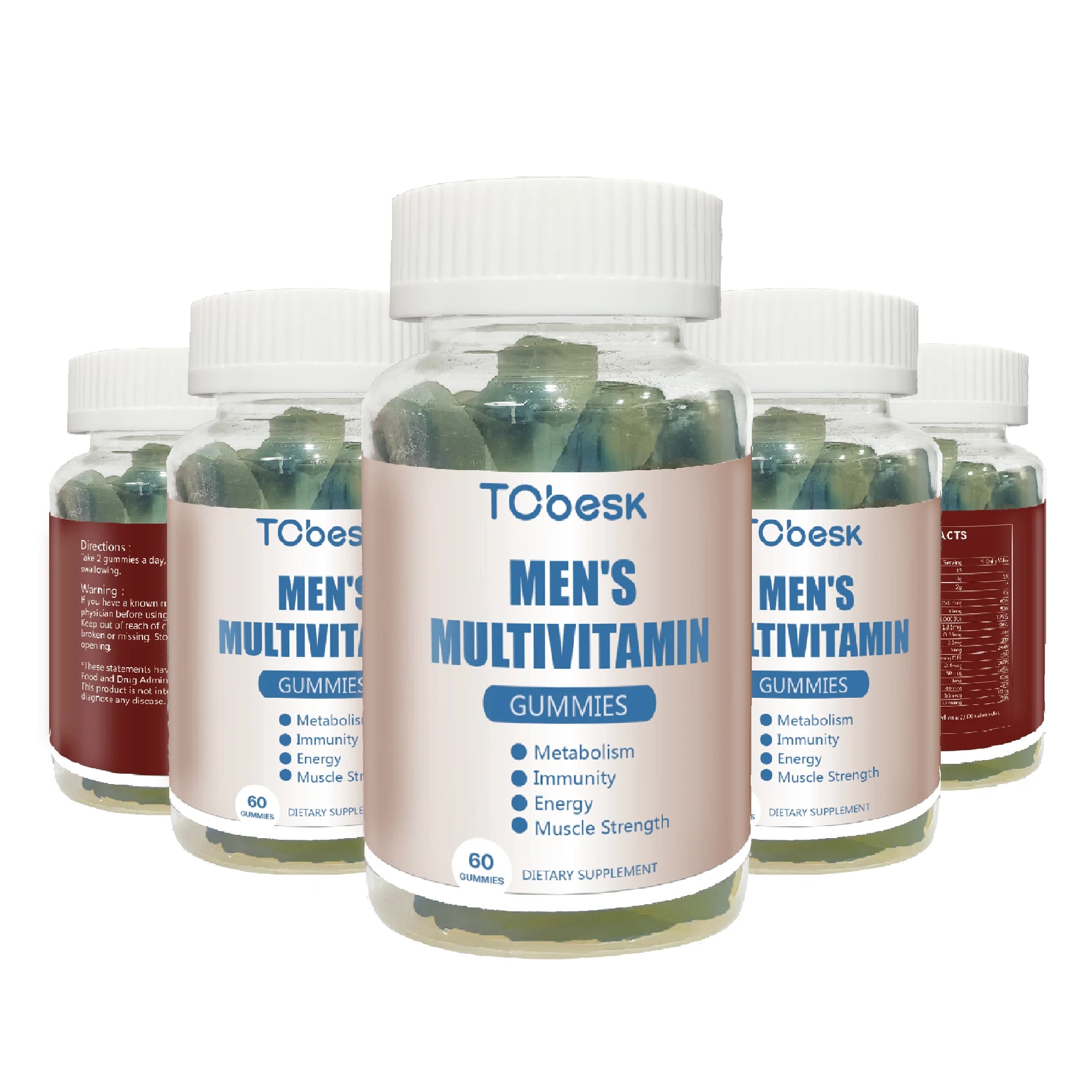 Gummy Candy Made With Natural Ingredients TCbesk Multivitamin Gummies for Men Health