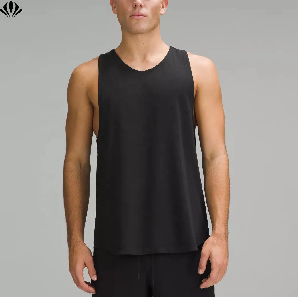 Wholesale Factory Mens Comfortable Quick Drying Polyester Training Tank Tops