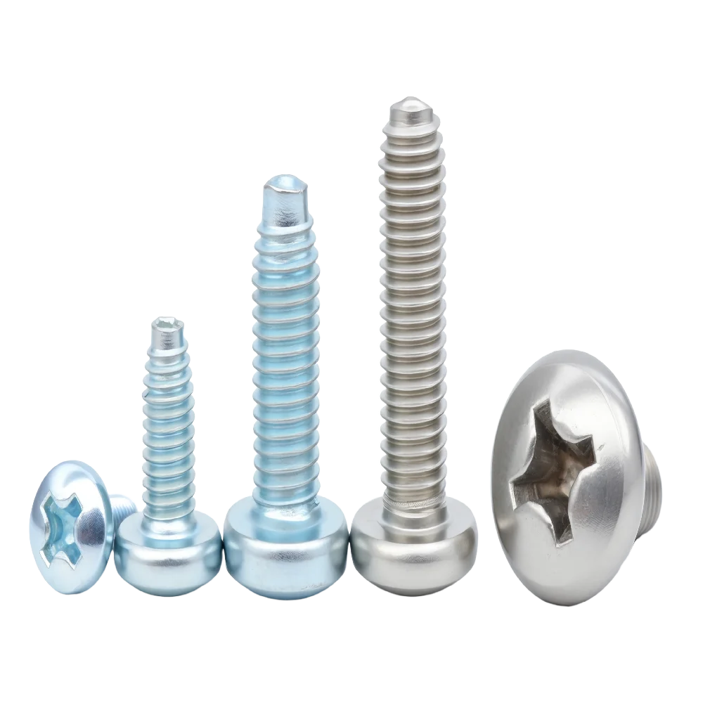 Thread-Forming Screws for Plastics & Soft Metals - Tri-Lobular Cross Recess Pan Head