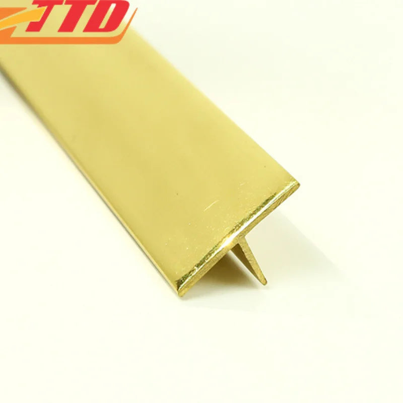 T25 Modern Metal Brass Edging for Seamless Transitions and Stylish Interior Design