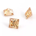 Wholesale Custom Size and Color D Loose Princess Cut Moissanite Stone 5.5mm Flat Back Carat Stone