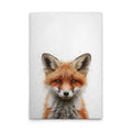 Made In Germany - Home Decor Canvas Picture Baby Fox Nursery - Wall Mural In White And Brown - Canvas Picture On Stretcher Frame