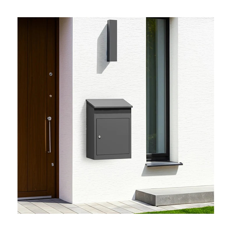 Large Galvanized Outdoor Residential Mailbox Digital Parcel Box Lock for Home Use Pedestal Mailbox Letter Box Post Application