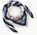 Designer 100% Silk Scarf Custom Your Own Design Women Digital Printing Satin Pure Silk Luxury Square Scarf for Wedding