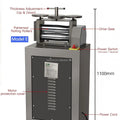 Boasta Square of Wire and Flat Sheet 1.5HP Jewelry Rolling Mill with Oval Profile Rollers 250mm Model-E