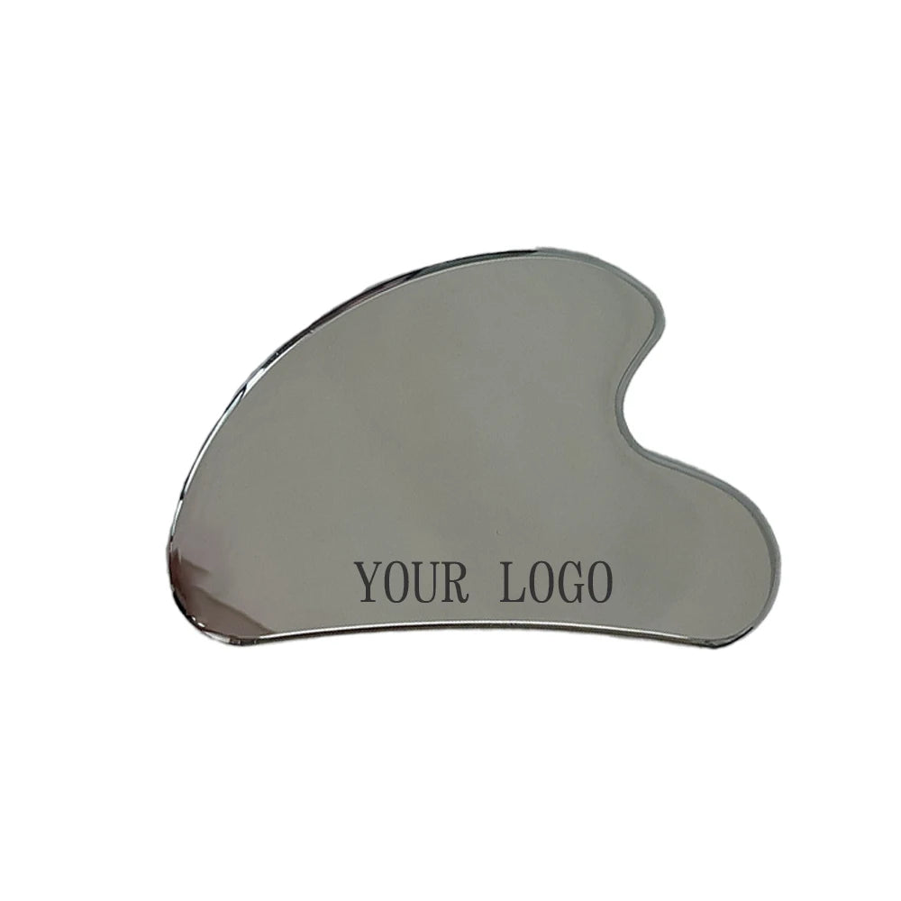 Premium 304 Stainless Steel Gua Sha Board for Facial Massage Handheld Scraping Tool for Myofascial Release