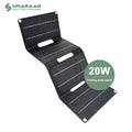 SMARAAD 20W Portable Integrated Lamination Foldable ETFE Monocrystalline Silicon Solar Panel for Adventure Camping