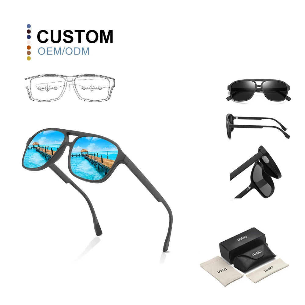 2024 New Arrival Polarized Sunglasses Men Cycling Fashion Designer Custom Logo Sunglasses for Men