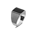 New Azuris 925 Sterling Silver Men's Ring Ottoman Style with Natural Stone Direct From Turkey VALKH1888 Sale