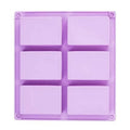 6 Cavity Rectangular Silicone Soap DIY Suitable For Handmade Chocolate Cookie Homemade Soap Molds