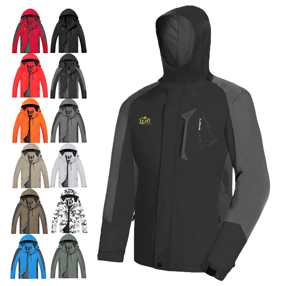 Professional Outdoor Hiking Waterproof Windproof Mountaineering Jacket Men's Windbreaker Jacket