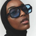 Custom Logo 2025 Retro Small Frame Punk Sun Glasses UV400 Gradient Shades Square Sunglasses Women