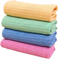 Washcloth Absorbent Towels Hair Towels Washable Cleaning Cloth Towels for Washing Dishes Kitchen Dish Cloths Solid Color