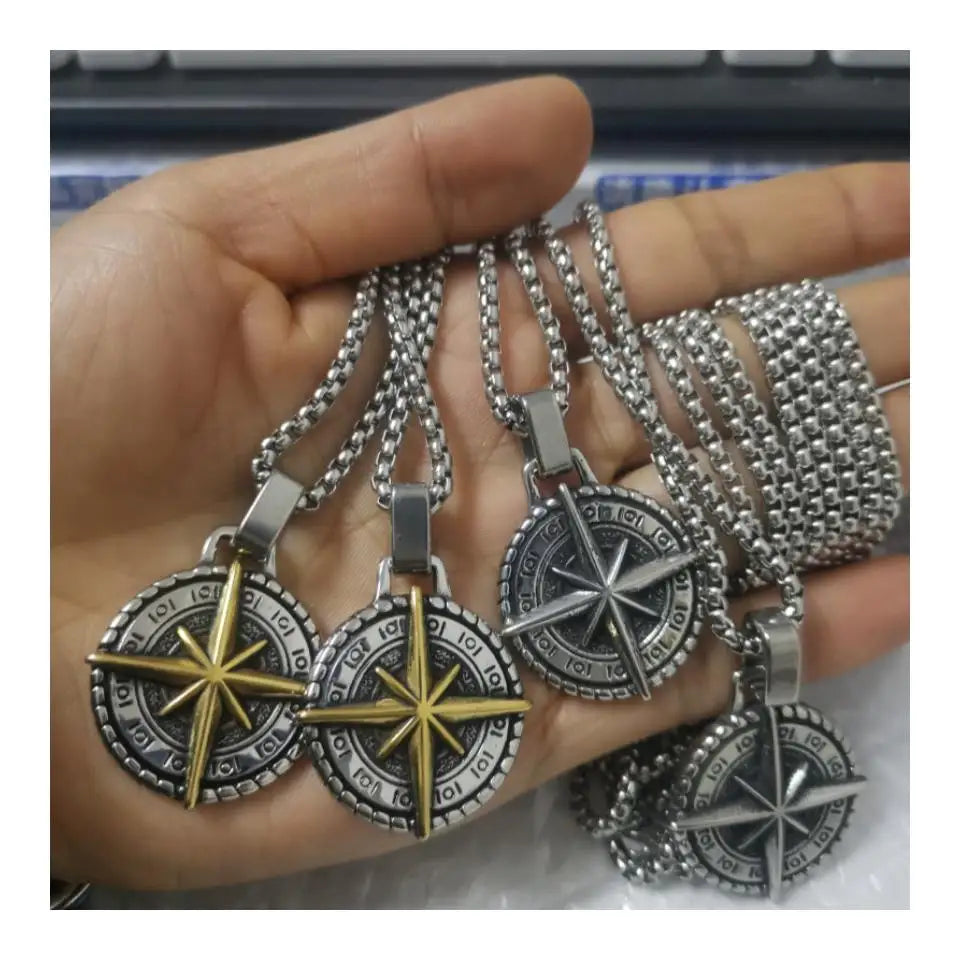 European with Spei Stainless Steel Pendant NECKLACE Sweater Chain Titanium Steel Necklace Wholesale