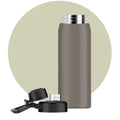 2024 Custom 25oz Thermos with BPA-Free Carry Hoop Double-Walled Insulation Rotary Cap Leak-Proof for Outdoor Activities Camping