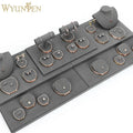 WYP Jewelry Display Stand for Grey Jewelry Display Props Necklace Jewelry Stand Display Set