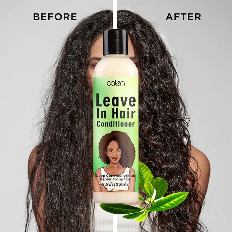 Luxfume Tea Tree Oil Private Label 250Ml Hair Care Leave in Conditioner for Curly Coconut Oil African Conditioner Treatment
