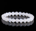 Fashionable Trendy Ball-Shaped Hot Rose Quartz Beaded Bracelets Women Men Natural Stone Gravel Chip Beads Crystal Butterfly