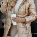 2026 Winter New European & American Cross-Border Hooded Cotton Coat - Mid-Length Padded Jacket