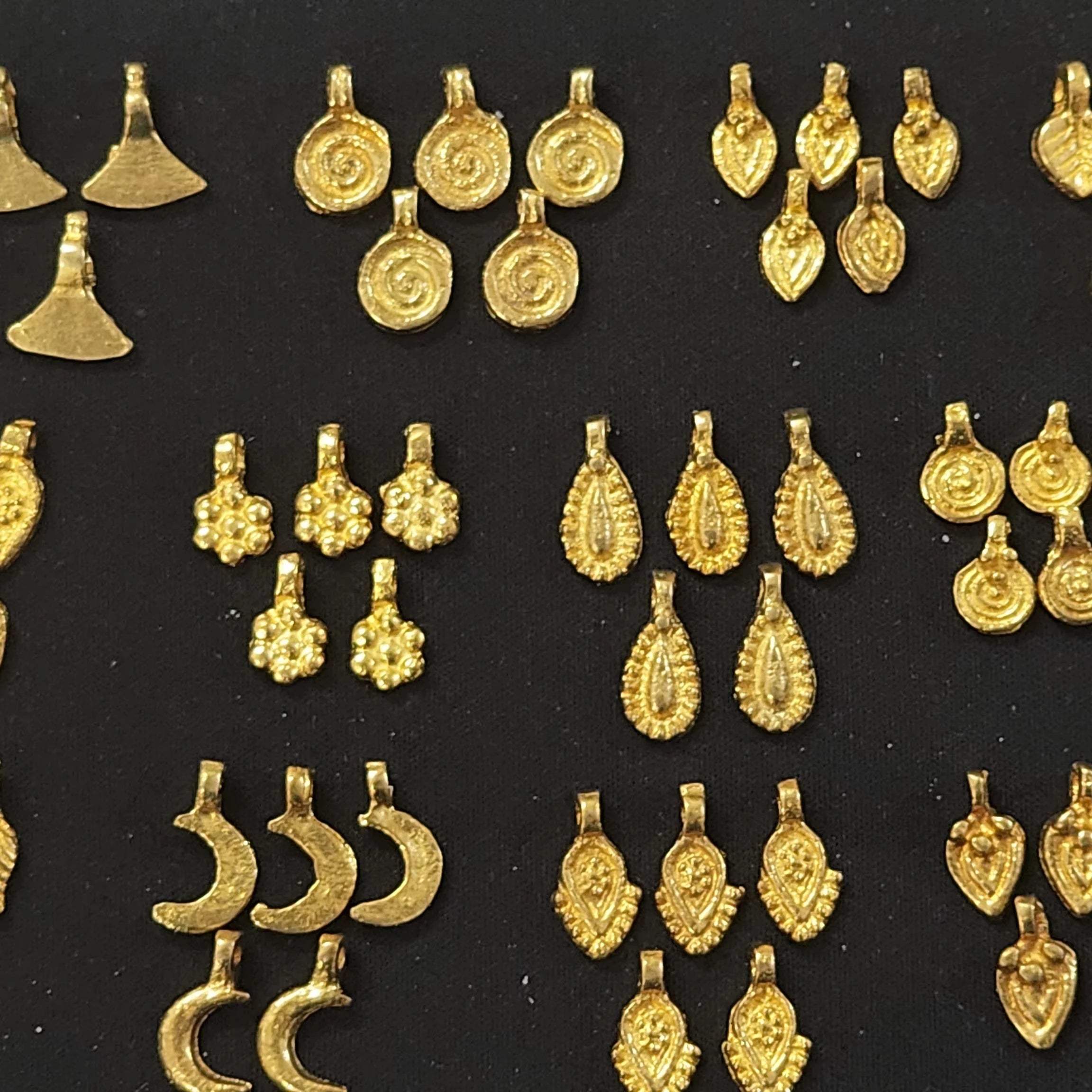 Premium Brass Micro Macrame Charms Small Delicate Metal Connectors for Jewelry Making and Boho Craft Accessories Wholesale