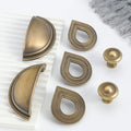 Hot Sale Original Shell Kitchen Handle Antique Brass Cabinet Pulls Drawer Knobs
