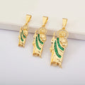 QIKU Wholesale Gold Plated Saint Jude Tadeo Pendant Vintage Apostle-Themed Christian Religious Charms for Jewelry Making
