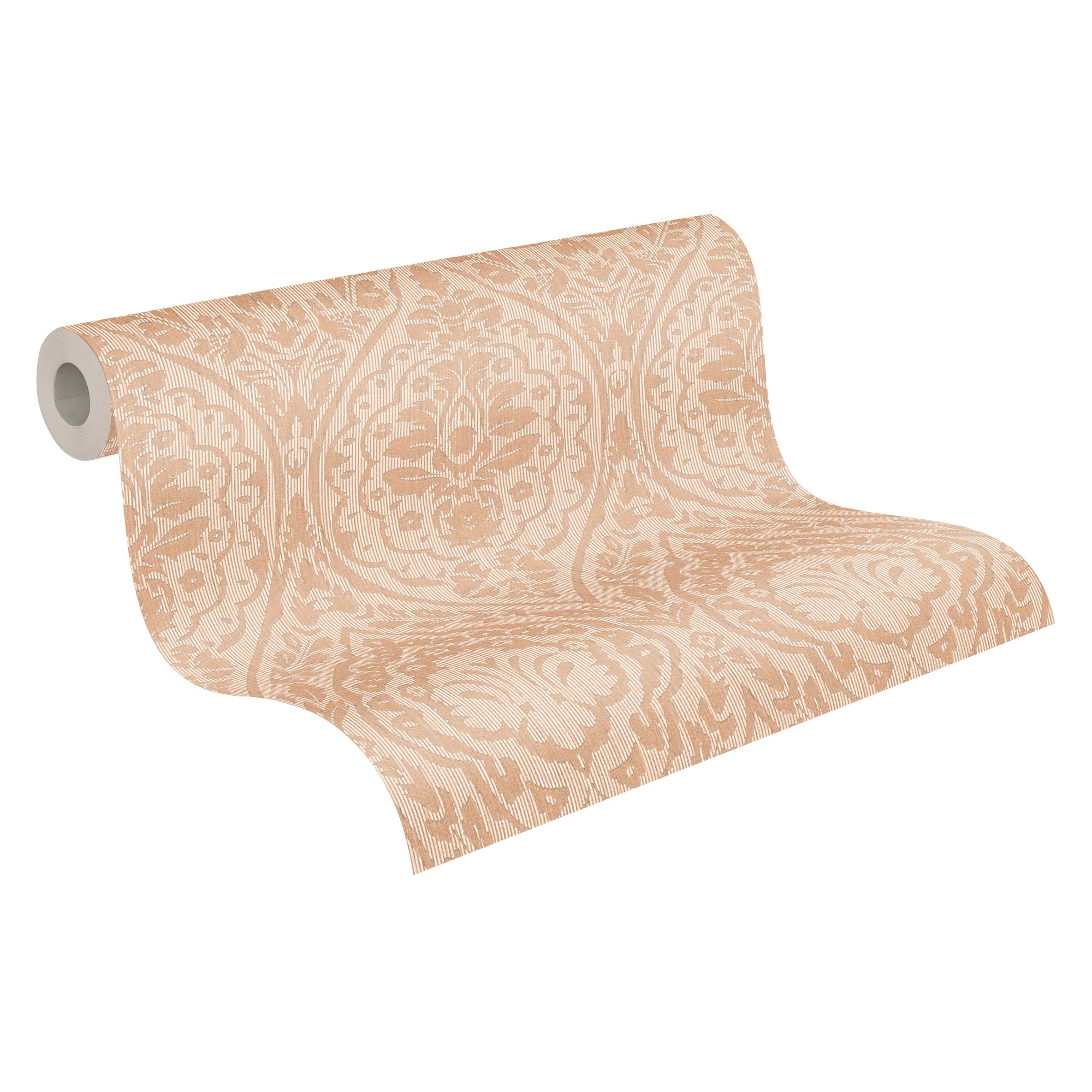 Made in Germany Modern Damask Wallpaper Rolls Beige Cream Non Woven Household & School Use 1005 X 053 m