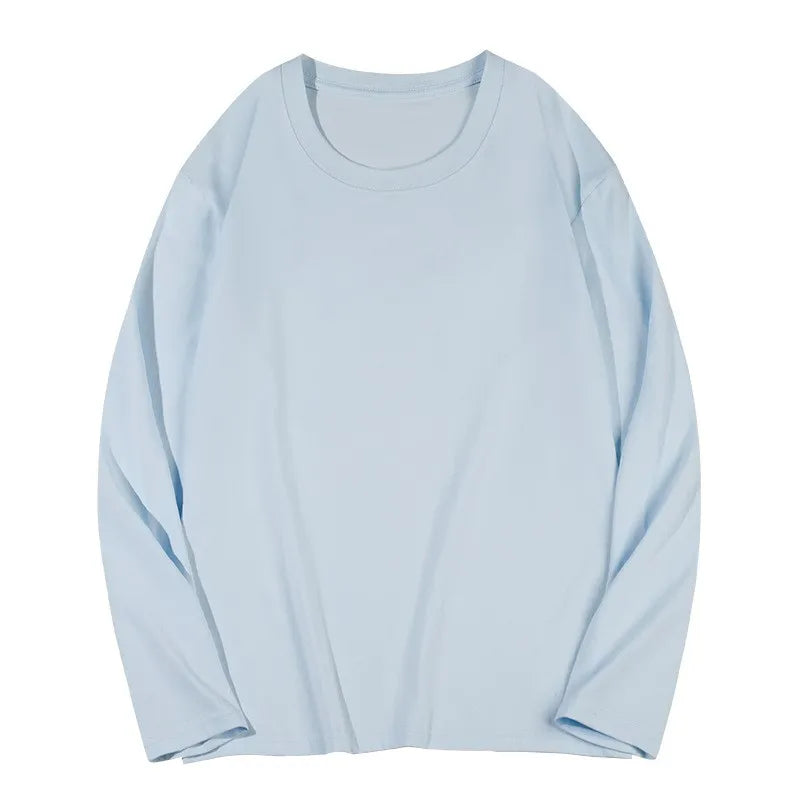 Bangladesh China Factory Price Men Cotton Long Sleeve T Shirt Crew Neck Long Sleeve T Shirt Loose Fit Basic Long Sleeve T Shirt