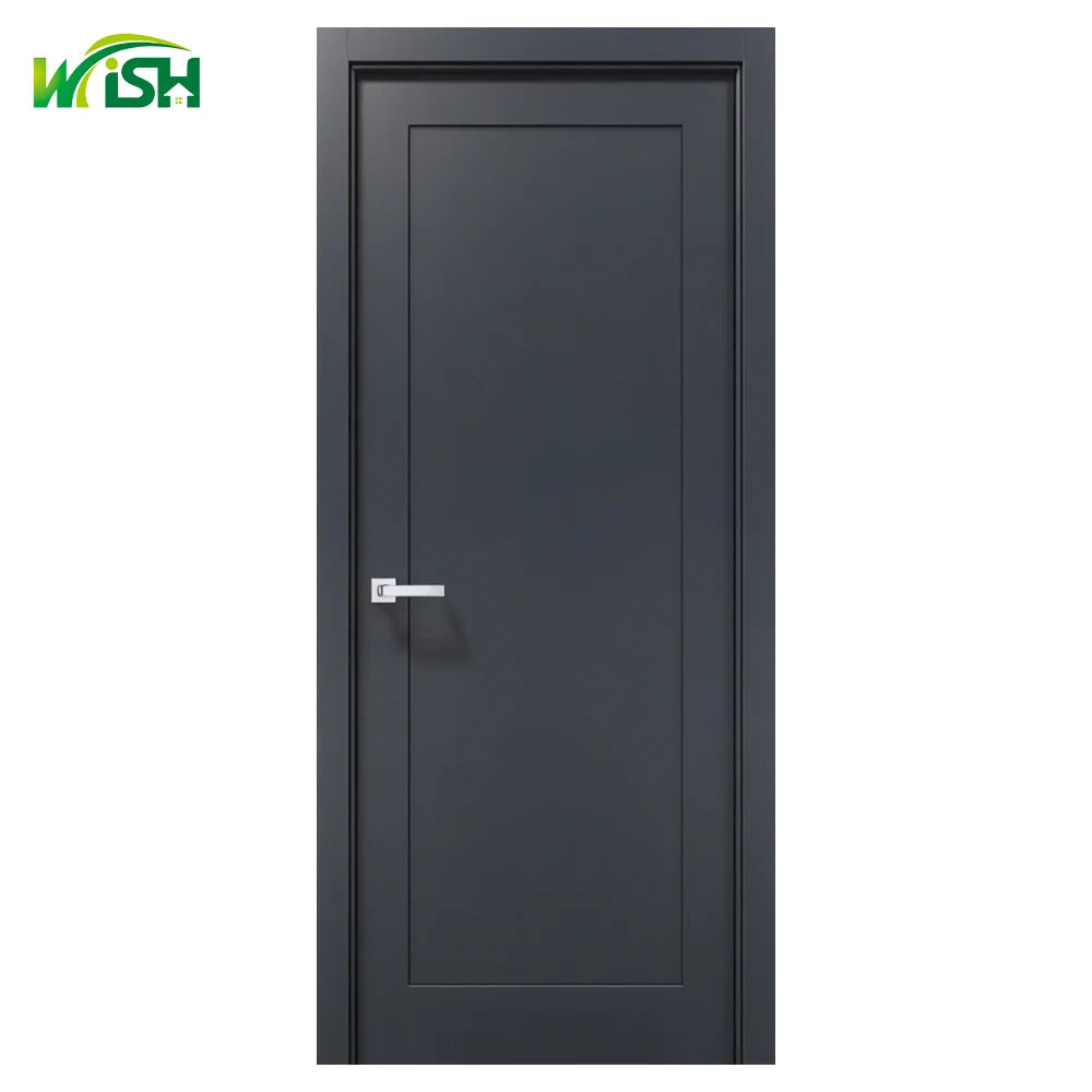Modern Composite Wood High-Density Board Door  Soundproof Manual Opening for Indoor Residential Apartments Hotels