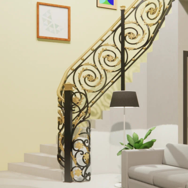 Beautiful iron stair railing images with elegant wrought iron stairs bring timeless beauty and safety to your home interior