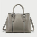 Women Genuine Leather Bags Two Straps Zipper Closure Large Capacity Trendy Fashionable Lightweight Compact Comfortable Daily Use
