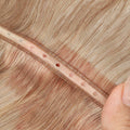 Singled Donor Genius Invisible Hole Weft Double Drawn Virgin Hair Extensions Genius Butterfly Weft